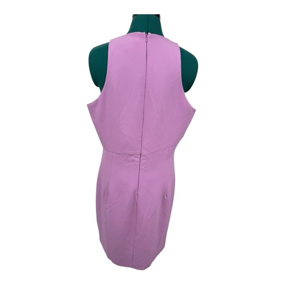 Black Halo Lilac Brett Drape Mini Dress Sleeveless Crepe in Lilac - Picture 3 of 9